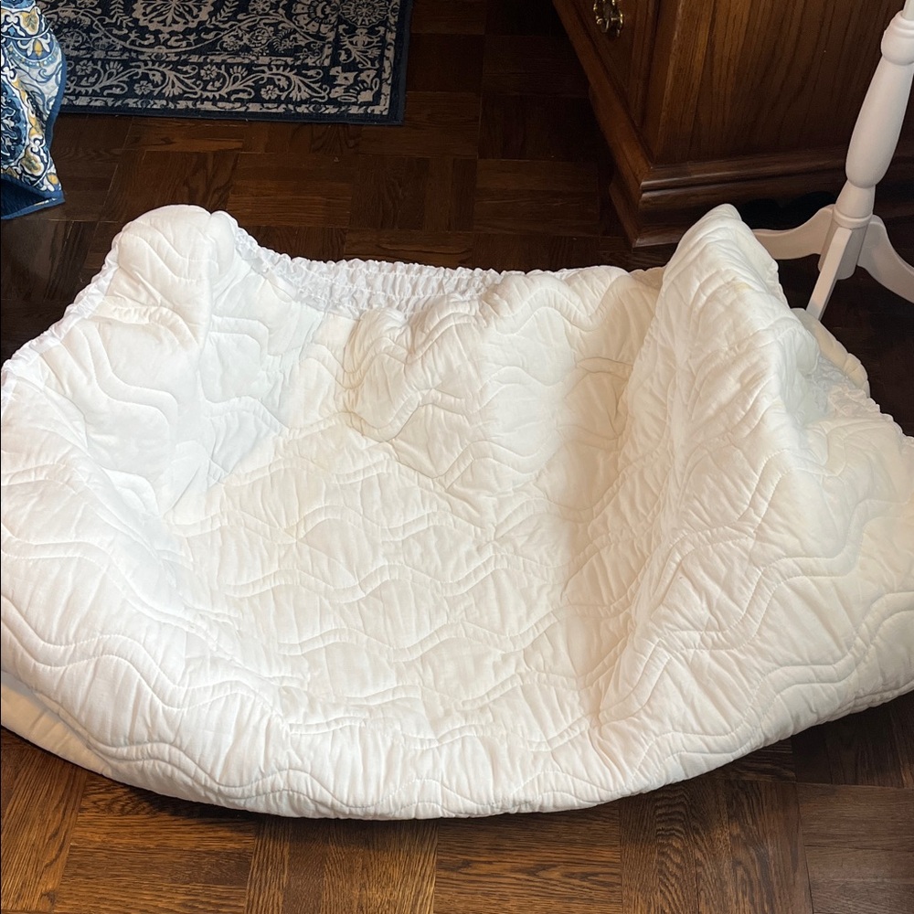 JCPenney White Quilted Mattress Cover